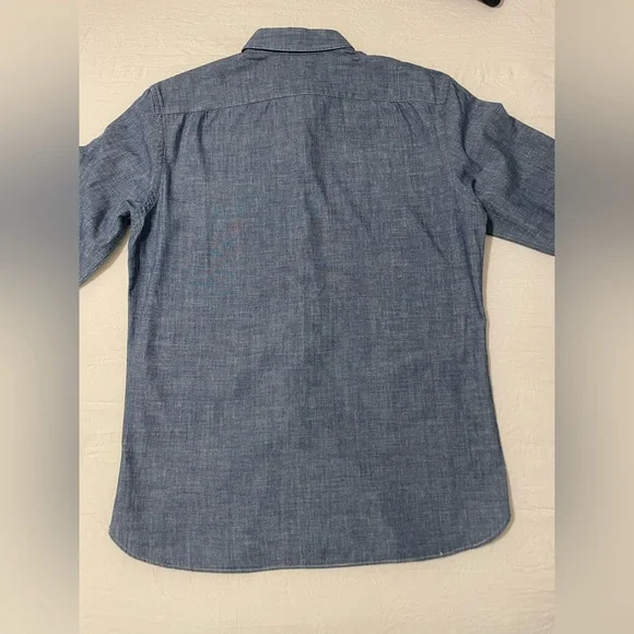 Ralph Lauren Double RL Blue Casual Button Down Shirt - Picture 5 of 6